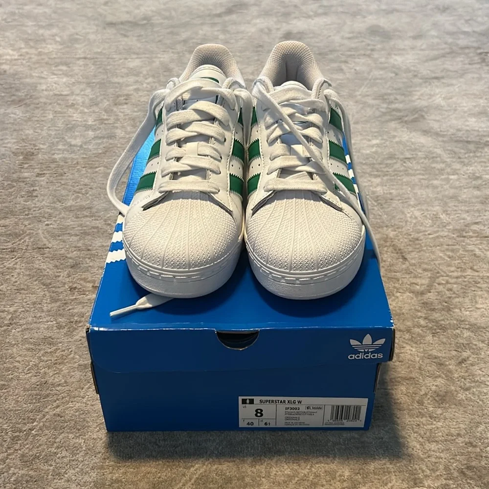 New Adidas Superstar XLG Platform Sneakers - Picture 2 of 8